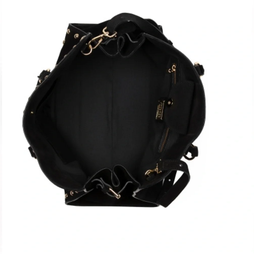 🖤CLAUDIA Made In Italy Suede Studded Annalou Satchel🖤NWT